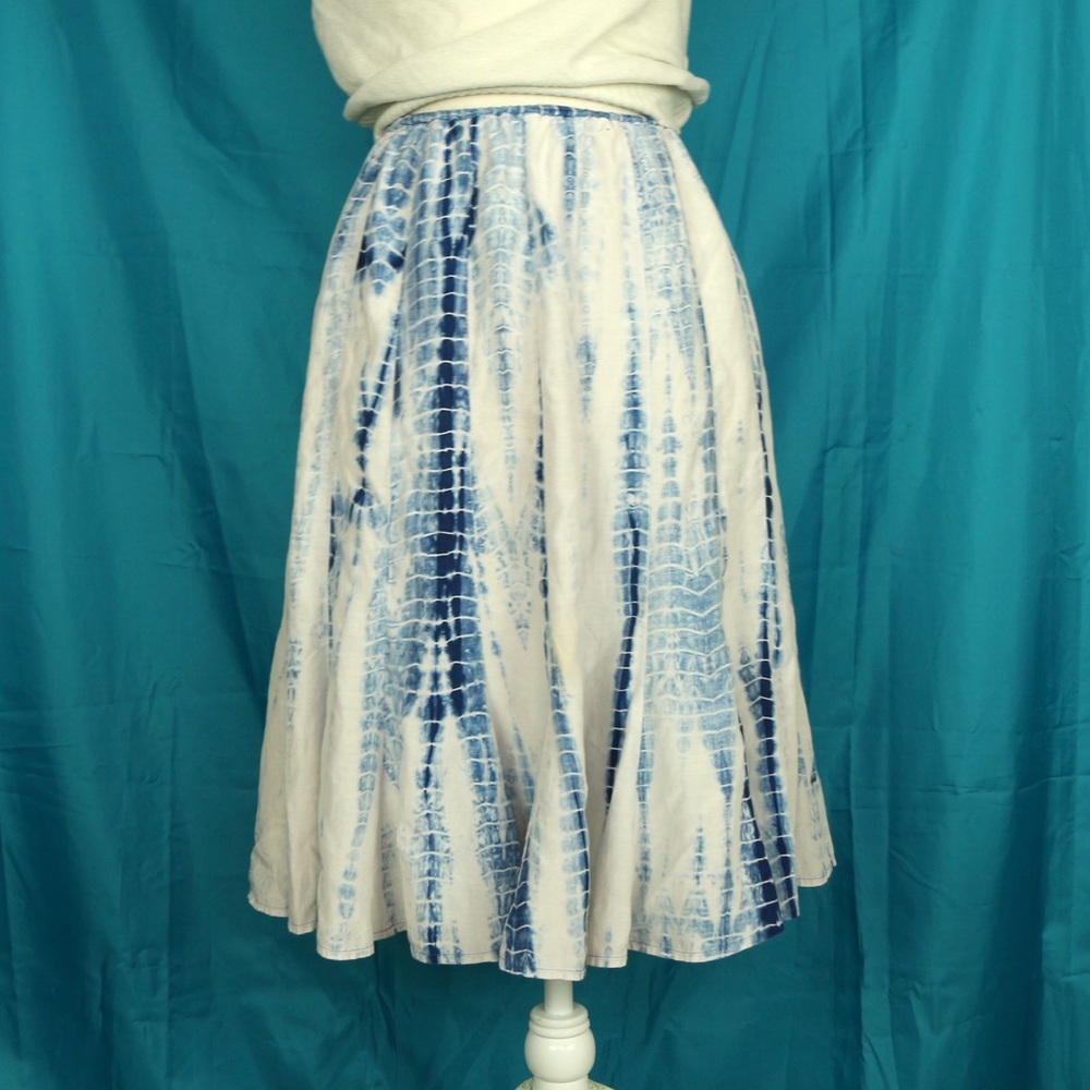 Lafayette 148 New York Tie Dye Midi Skirt